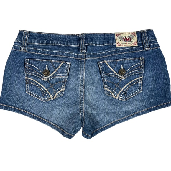 Ubfree & YMI size 9 shorts bundle - jean & blue/white striped colors GUC - Picture 12 of 16